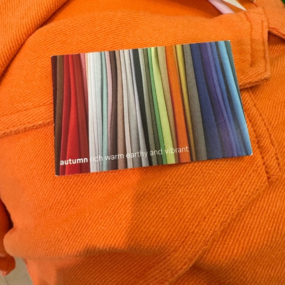 Vibrant Orange Wrap Jumpsuit - Picture 5 of 5